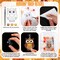 24 Sets Fall Thanksgiving Suncatchers Ornaments Decorations DIY (Multicolor) 9.84 x 5.91 x 3.54 inches